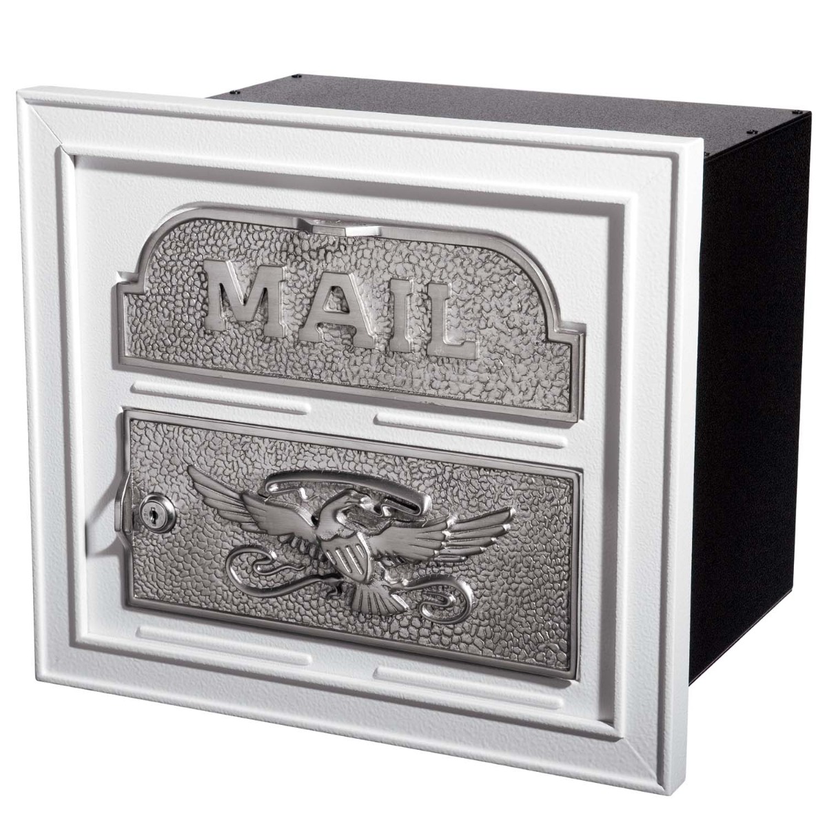 Column Insert Mailbox in Satin Nickel