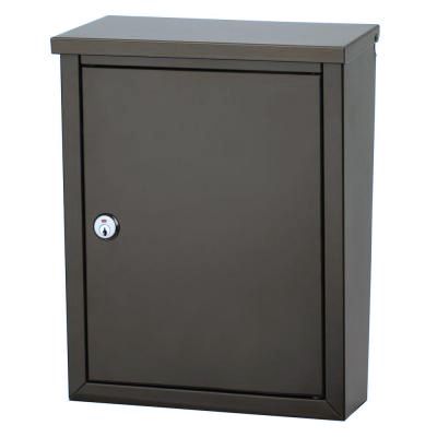 Chelsea Powder-Coated Steel Locking Wall-Mount Mailbox (Choose Color)
