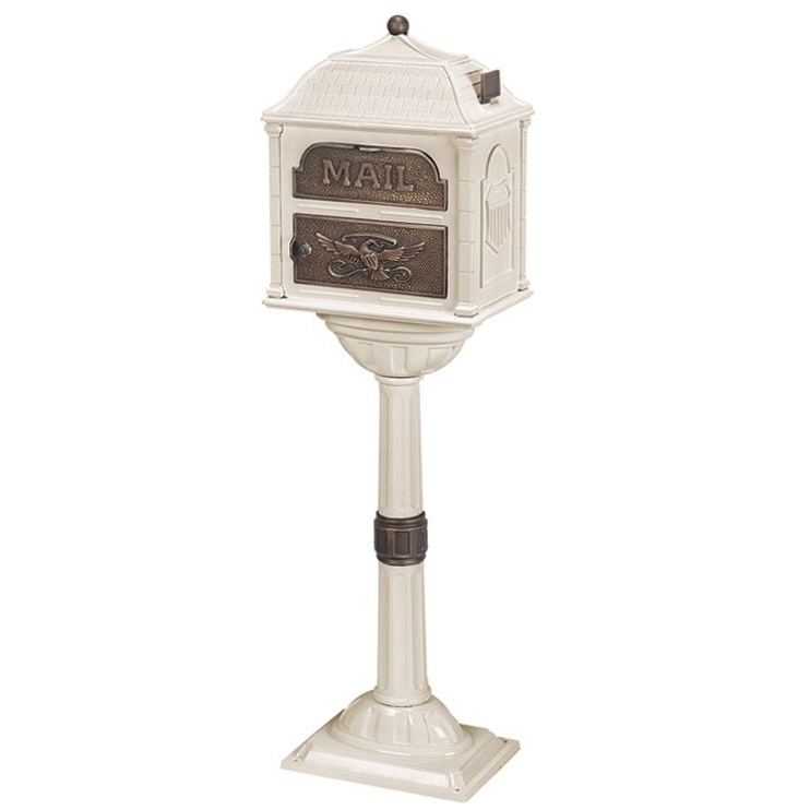 Classic Pedestal Mailbox Package in Antique Bronze