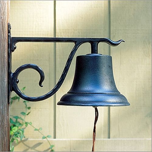 Whitehall Large Country Bell Ornament Black