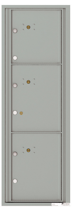 Front Loading Commercial Mailbox - 3 Parcel Lockers