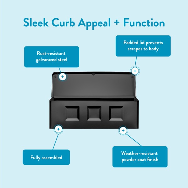 Architectural Maya Locking Wall Mount Mailbox