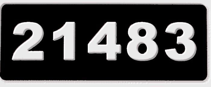 Aluminum Address Plaque - Numbers only