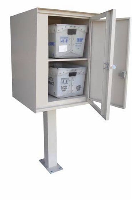 Front Access Double Commercial Collection Box in Aluminum