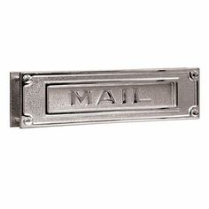 Outgoing Mailslot Door Double Wide - w/ Cam Lock Hole, No Number Slot