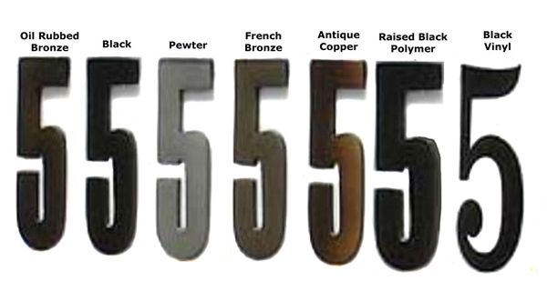 Assorted Address Numbers 4 Inch Die Cast Address Numbers