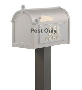 Whitehall Standard Mailbox Post Aluminum 4'' x 4'' x 40