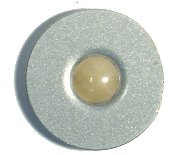 Doorbell Button Satin Silver