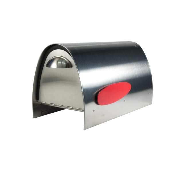 Spira Postbox Unique Post Mount Mailbox without Newspaper Holder - Stainless Steel