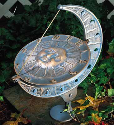 Whitehall Sun and Moon Sundial - French Bronze