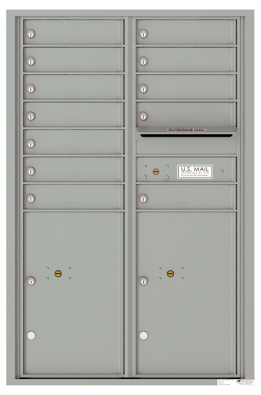 Front Loading Mailboxes Versatile Front Loading Commercial Mailbox with 12 Tenant Compartments ...