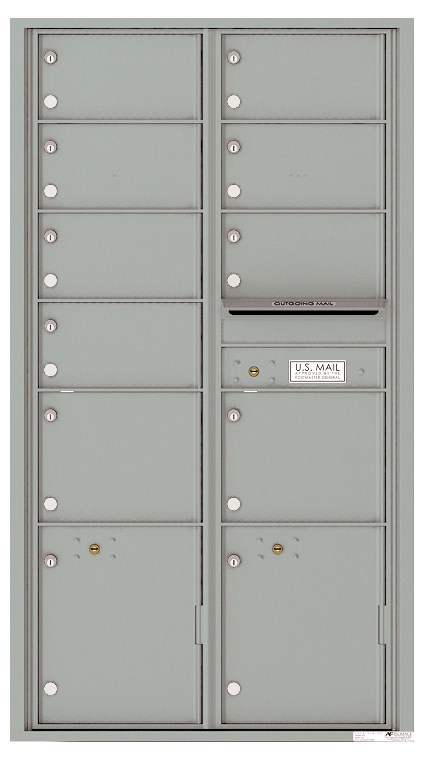 Front Loading Mailboxes Versatile Front Loading Double Column Mailbox with 9 Tenant ...