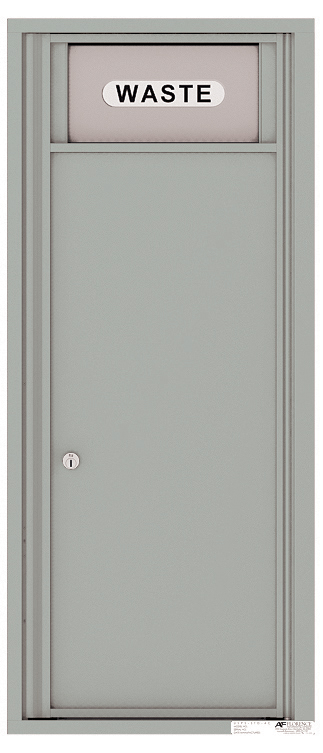 Versatile Front Loading Fully Recessed Trash Receptacle Recycling Bin