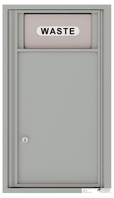 Versatile Front Loading Single Column Trash Receptacle Recycling Bin