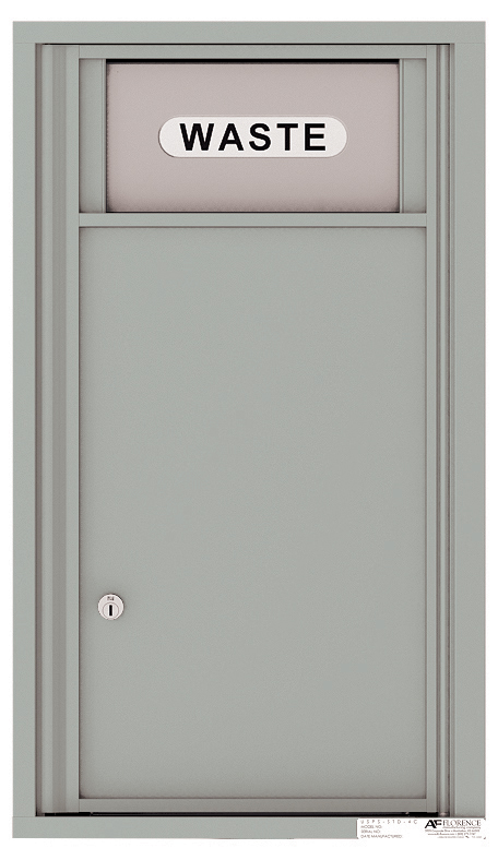 Versatile Front Loading Single Column Small Trash Receptacle Recycling Bin