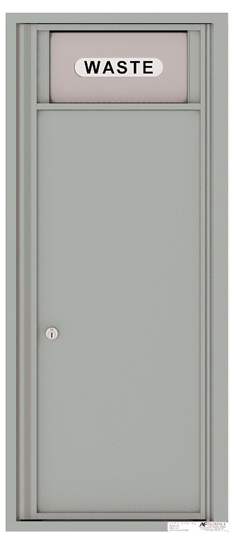 Versatile Front Loading Single Column Large Trash Receptacle Recycling Bin