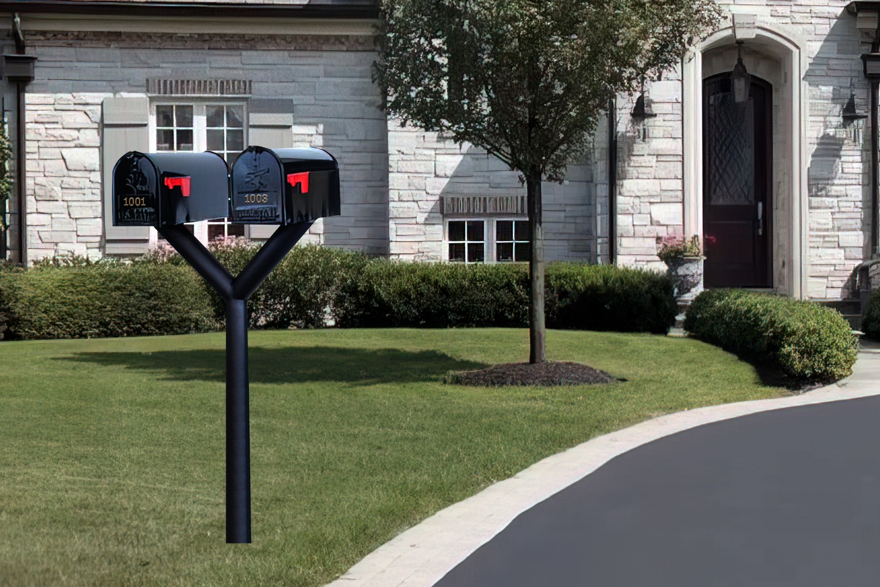 Penfield TRIPLE Mailbox Post System