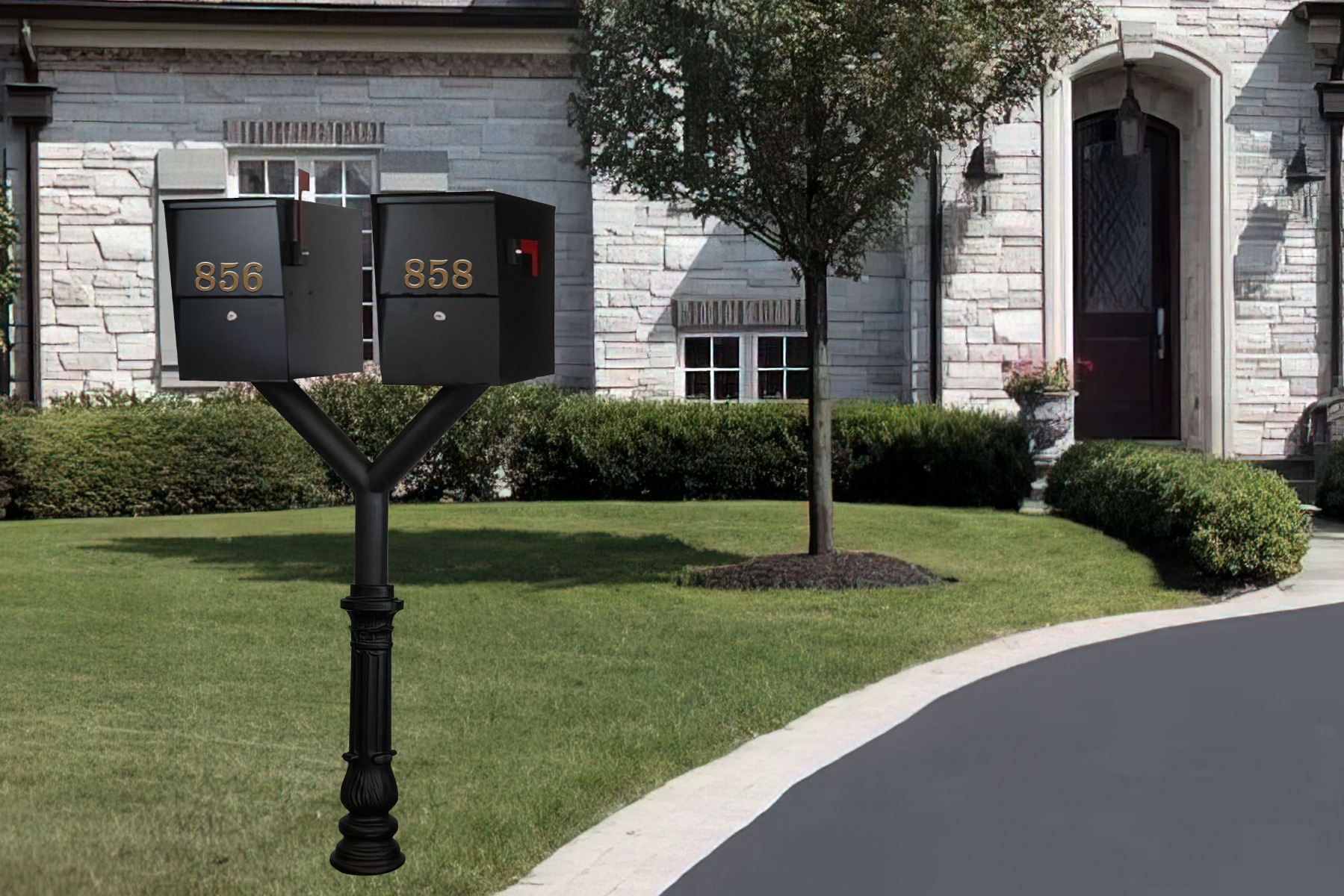 Penfield TRIPLE Mailbox Post System