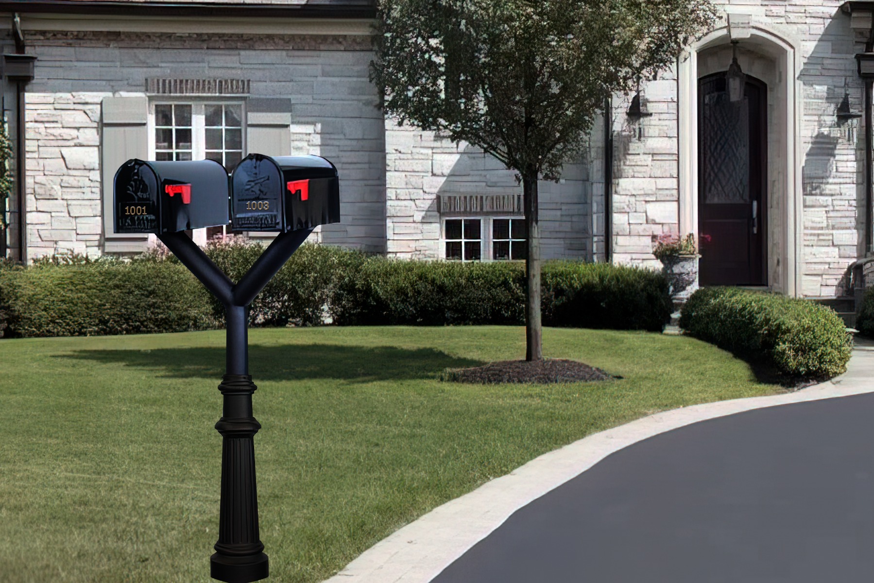 Penfield Twin Mailbox Post System