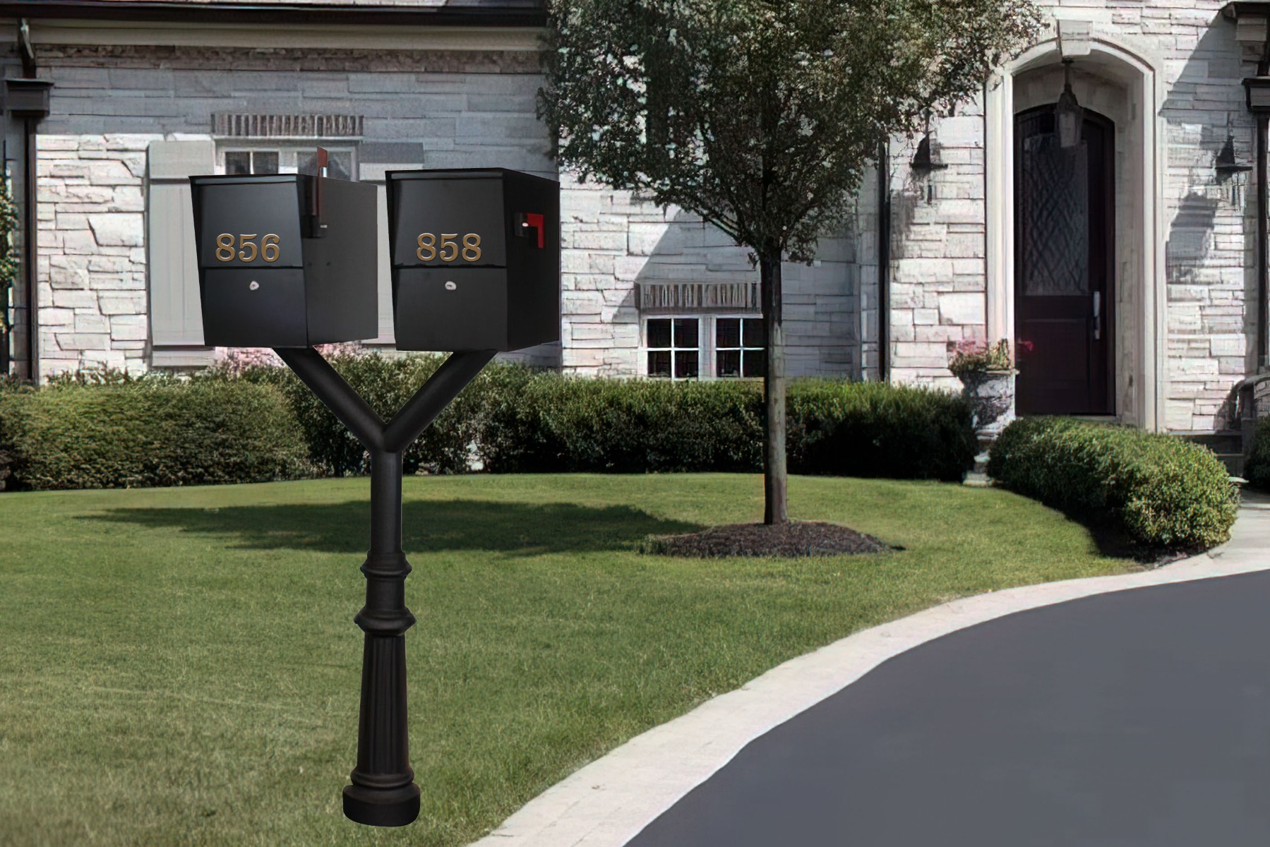 Penfield TRIPLE Mailbox Post System