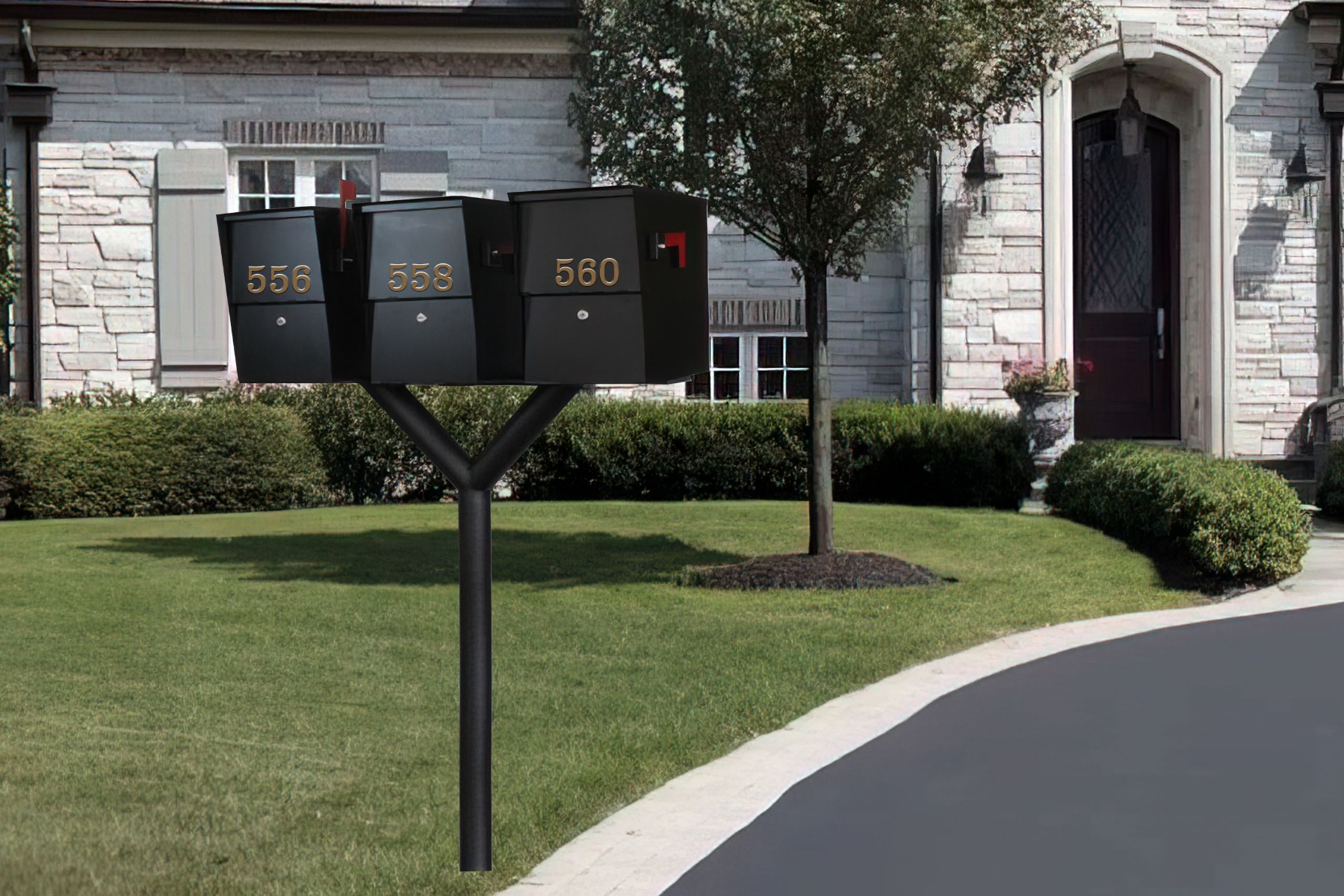 Penfield TRIPLE Mailbox Post System